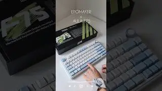 Unboxing ASMR 👩🏻‍💻 Mechanical Keyboard (Epomaker x Aula F75) Creamy typing sounds 
