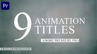 Creative Animation Title in Adobe Premiere Pro
