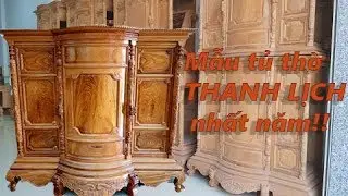 Mẫu tủ thờ gõ đỏ DỄ XÀI NHẤT