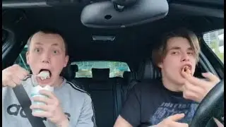 MACDONALDS FOOD REVIEW AND MUKBANG IN CAR (car crash at the end)