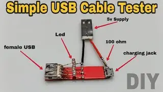 HOW TO MAKE USB CABLE TESTER