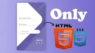 How To Create Login Form In HTML and CSS | Make Sign In Form Design