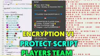 Players Team V1 Encryption | | How To Encrypt GG Script | | Compile Script | | Protect Script