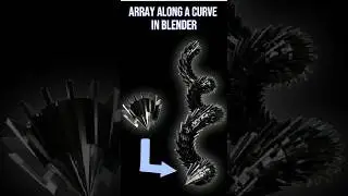 Use Blender's Array Modifier......  #Blender #ArrayModifier #CurveModifier #3DModeling #BlenderTips