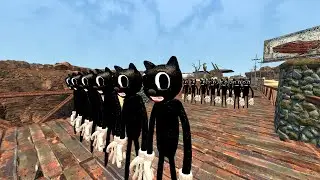 NEW CARTOON CAT ARMY!!! (Garry's Mod Nextbot)