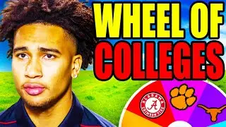 I Spin a Wheel of COLLEGES To Rebuild My Madden Team.