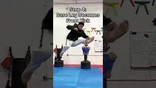 Jump Split Kick Tutorial (Style 1) - Taekwondo Martial Arts Karate Kung Fu
