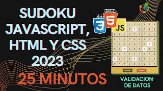 🔶SUDOKU HTML, CSS, JAVASCRIPT - Desarrolla un Maestro del Juego en 25 minutos