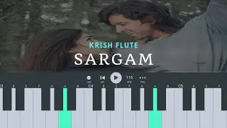 KRISH Flute Theme Notes | Piano Tutorial With Notes | Easiest On Youtube !!