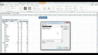 Running a macro in Excel