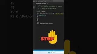 Assignment Operators  in Python 