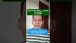 Orang Indonesia Belum Tentu Jago Bahasa Indonesia! #bahasaindonesia #bahasa