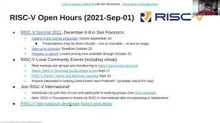 RISC-V Open Hours