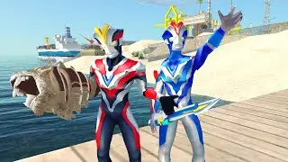 Ultraman victory dua kekuatan! baik dan jahat- GTA Ultraman Lucu
