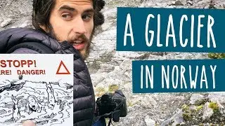 A glacier in Norway