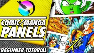 How to Make Manga Panels | Comic Tutorial for Beginners | Easy KRITA Beginner Friendly Guide