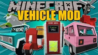 VEHICLE MOD - Vehículos Aéreos, Terrestres y marinos (con gasolina) - Minecraft mod 1.12.2