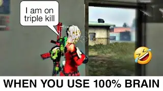 When we use 100% of our brain🤣| Enemy clever or noob ?🤔|Garena Free Fire Battlwgrounds