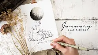 2019 January Bullet Journal Setup | Celestial Moon 💫