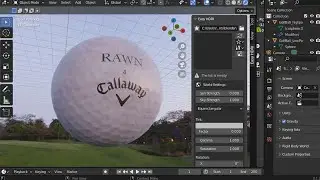 Golf Ball for Ronnie (Blender modeling practice)