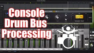 Using UAD Apollo Console to build a Drum Sub Mix Group with Buss Processing