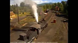 6/ 30/2019 Train 216 departs Chama
