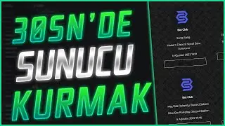 DİSCORD NASIL SUNUCU KURULUR | 30 SANİYEDE!