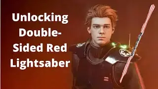 Unlocking *NEW* Double-Bladed Red Lightsaber // Jedi Fallen Order