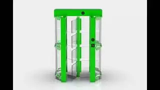 fashion #turnstile #fullheightgate #fullheightturnstile with Glasses Revolving Doors