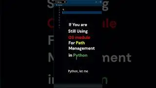 Optimized way to handle Path in Python | #pythontricks  #python #pythonprogramming