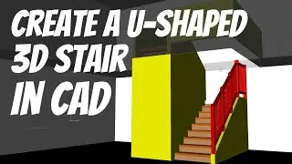 Create a 3D Stair in CAD Using AEC Tools - Easy Tutorial