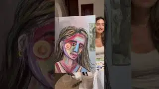 Couples Painting Challenge..how’d we do?  #shorts #painting #art #artist