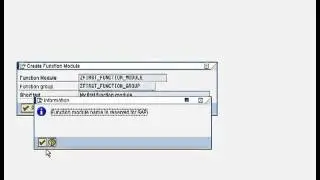 ABAP creating a function module mp4