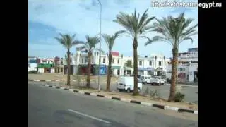Шарм Эль Шейх из окна автобуса