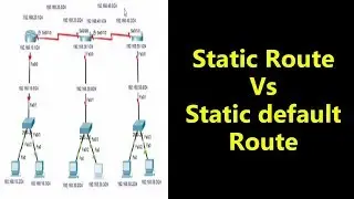 Static Route Vs Static default Route | Practical