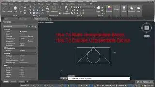 How To Explode Unexplodable Block In AutoCAD in Hindi
