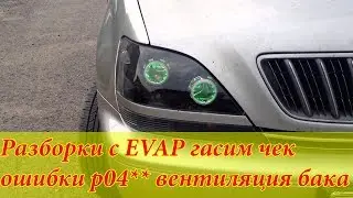 EVAP P1441, P1445, P1447, P0450, P0446, P0443, P0440