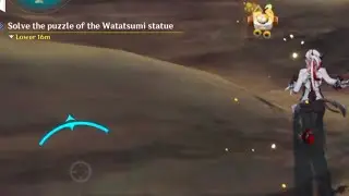 Solve the puzzle of the watatsumi statue 
