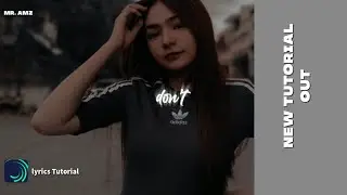 Clean lyrics edit tutorial alight motion | Zoom blur + Wave warp |