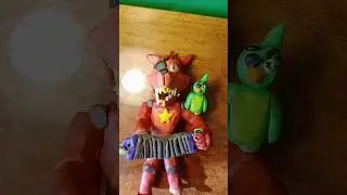 Рокстар Фокси из пластилина фнаф 6. Rockstar Foxy from plasticine fnaf 6