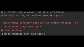 Please enable Developer Mode in your system settings. Run  start ms-settings:developersto open