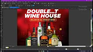 Wine Store Banner Design in CorelDRAW – Marketing Ad Tutorial for Beginners