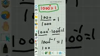 proof of any number raise to the power zero is equal to one