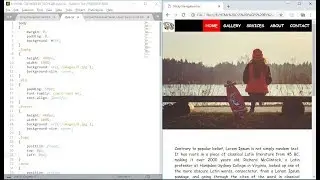 sticky menu bar html and css only