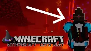 Exploring the Nether & Crafting a Witch Hat | Minecraft Modded Let's Play #3