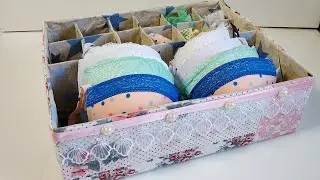 Underwear organizer | DIY with a cardboard box