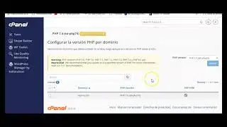 Cambiar version PHP dentro de Cpanle
