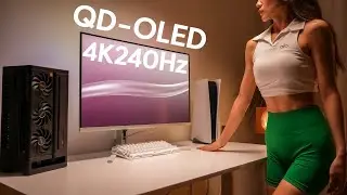 Unboxing 31.5“ PHILIPS 8000Series QD-OLED 4K 240Hz EVNIA Monitor, Desk setup and Live FPS Gaming