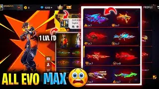 1 Lvl I'd All Evo Gun Max 😨 | Tiger Brawler Bundle Event 🤑