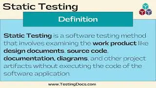 What is Static Testing?